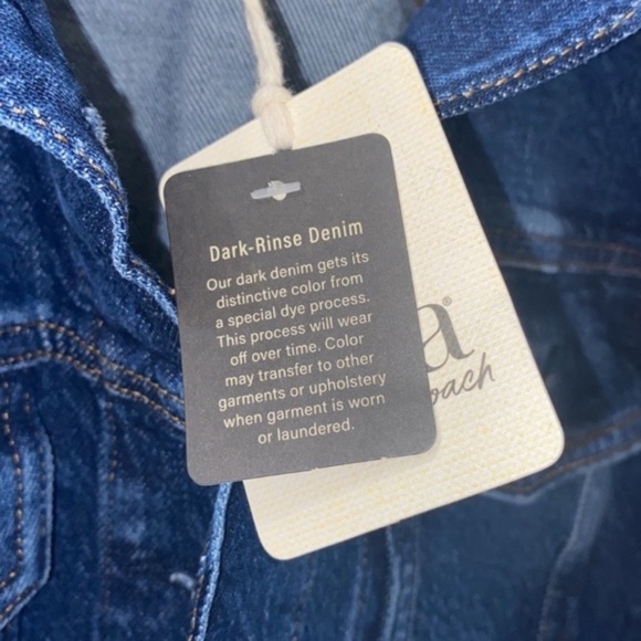 a.n.a Midweight Stretch Denim Button Blue Jean Jacket Dark Rinse Plus Size XXL - Picture 7 of 13